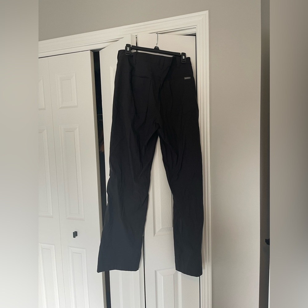 Men's Eddie Bauer Nylon Black Pants - Picture 4 of 6